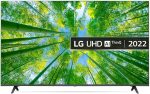 ⁦LG تلفزيون الترا اتش دي 4 كيه 55 بوصة سلسلة UQ8000، تصميم شاشة سينما 4 كيه اكتيف HDR ويب او اس سمارت بتقنية الذكاء الاصطناعي ثينكيو ضمان لمدة عام، اسود، 55UQ80006LD-AMRG⁩ - الصورة ⁦2⁩