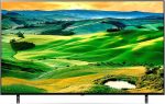 ⁦LG تلفزيون كيو نيد 55 بوصة سلسلة QNED80، تصميم شاشة سينما 4 كيه اكتيف HDR ويب او اس 22 مع تقنية الذكاء الاصطناعي ثينك كيو، اسود⁩ - الصورة ⁦2⁩