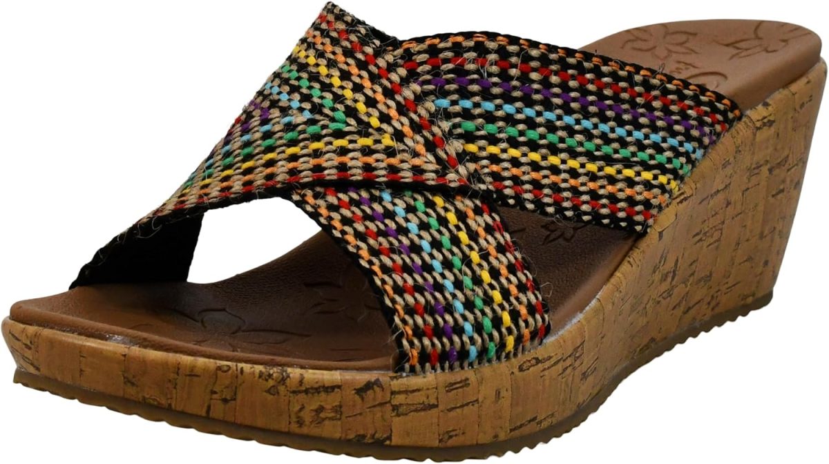 صندل بكعب وتدي مبهج للنساء من Skechers Cali
