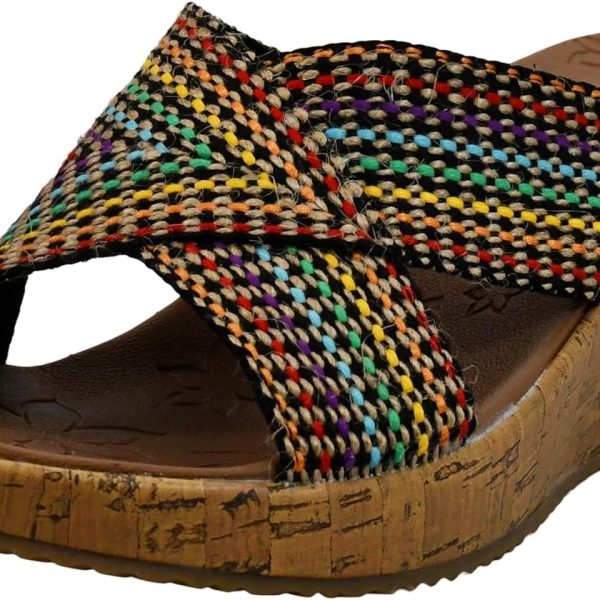 صندل بكعب وتدي مبهج للنساء من Skechers Cali