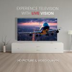 ⁦نوبل تلفزيون LED ذكي 75 بوصة 4K UHD بدون اطار مع اندرويد 13 وHDR ومنافذ HDMI وUSB وشبكة محلية LAN ومدخل محوري ومكبرات صوت مدمجة وواي فاي وDLED فائق النحافة للبث UHD75VIDS، اسود⁩ - الصورة ⁦3⁩
