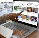 ⁦HP لابتوب بشاشة لمس 17 انش بالذكاء الاصطناعي بمعالج انتل i7-150U 10 كور بيت i7-1355U وكيبورد باضاءة خلفية وويندوز 11 واوفيس 365 لمدة عام وكلية العمل (64GB RAM و2TB PCIe SSD)⁩ - الصورة ⁦2⁩