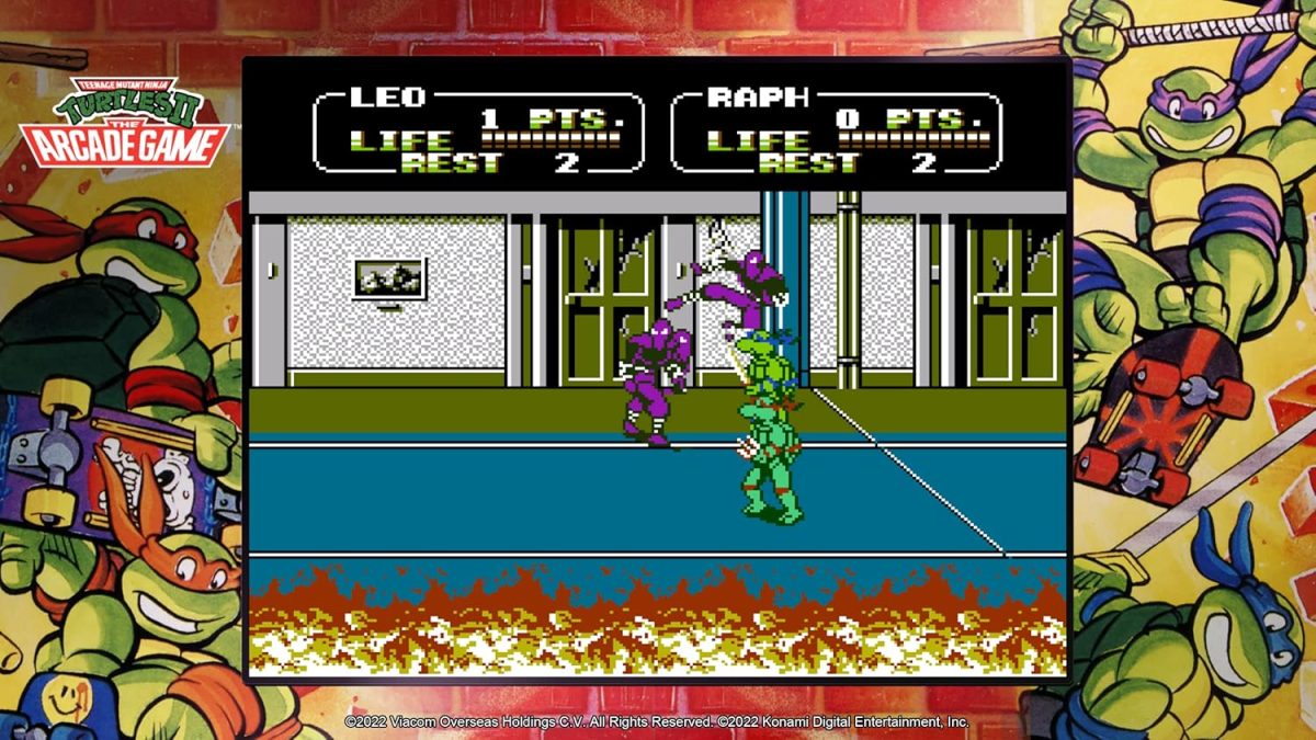 ⁦Konami Teenage Mutant Ninja Turtles Cowabunga Collection PS4⁩ - الصورة ⁦4⁩