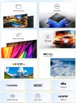 ⁦TCL تلفزيون ذكي 65 بوصة جوجل تي في 4K UHD 60Hz MEMC، 120Hz VRR، DLG 120Hz، دولبي فيجن اتموس، HDR10+، DTS فيرتشوال اكس، تدرج لوني واسع، نحيف وموحد، تيتانيوم مصقول 65P755 (2024)⁩ - الصورة ⁦2⁩