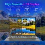 ⁦لابتوب موروسترون W11 بشاشة IPS 13.5 انش 3K (3000 × 2000) الجيل العاشر i5-1035G1 حتى 3.6GHz و16GB + 512GB SSD، نوت بوك معدني بالكامل، كيبورد باضاءة خلفية، نوع C، اصبع⁩ - الصورة ⁦6⁩