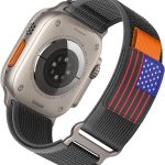 سوار رياضي من النايلون لساعة ابل مقاس 49 ملم و45 ملم و41 ملم و44 ملم و40 ملم و42 ملم و38 ملم، يناسب ساعة ابل الترا وسلسلة 8 و7 و6 و5 و4 و3 و2 و1 واس اي