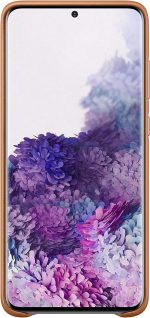 ⁦سامسونج جراب جلد اصلي لهاتف جالكسي اس 20 بلس الجيل الخامس 5G - بني⁩ - الصورة ⁦2⁩