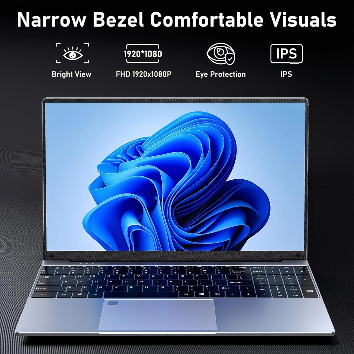 ⁦لابتوب العاب 15.6 انش من نايكلولو، 16GB RAM 512GB SSD، معالج N5095 4C/4T (حتى 2.9Ghz)، رسومات UHD، شاشة 15.6 انش FHD 1920×1080، واي فاي 5، بلوتوث 5.0، كيبورد باضاءة خلفية، فتح بصمة الاصبع⁩ - الصورة ⁦5⁩