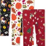 ذا تشيلدرنز بليس سروال ضيق عصري للبنات الصغيرات (عبوة من 3 قطع)