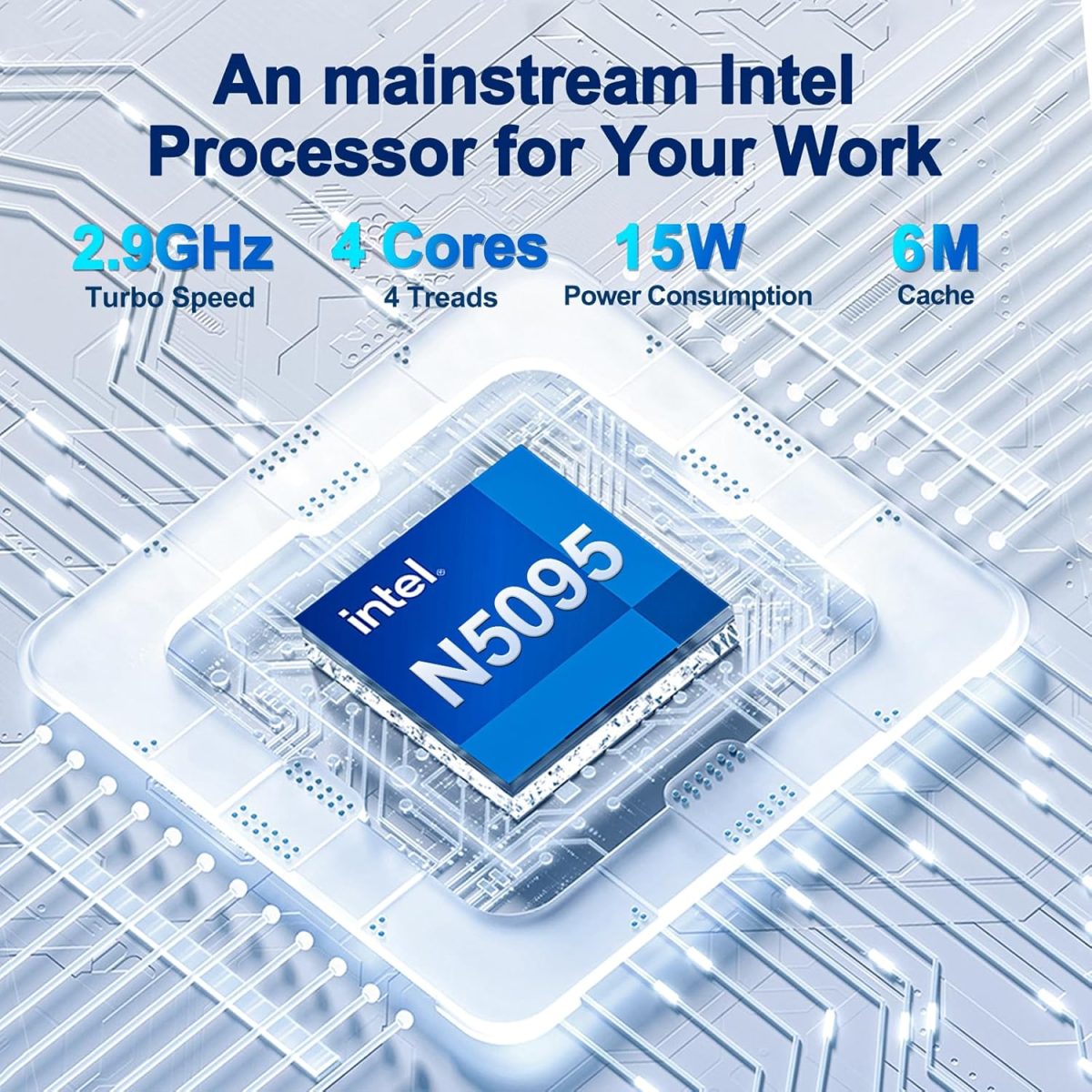 ⁦لابتوب انبكوير 2025 الاحدث ويندوز 11 15.6 انش، 1TB SSD، ذاكرة RAM ثنائية القناة 32GB، معالج رباعي النواة (بحد اقصى 2.9GHz)، شاشة FHD 1080P، كيبورد باضاءة خلفية، بصمة اصبع، كاميرا ويب، ميني HDMI، WiFi5⁩ - الصورة ⁦4⁩