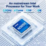 ⁦لابتوب انبكوير 2025 الاحدث ويندوز 11 15.6 انش، 1TB SSD، ذاكرة RAM ثنائية القناة 32GB، معالج رباعي النواة (بحد اقصى 2.9GHz)، شاشة FHD 1080P، كيبورد باضاءة خلفية، بصمة اصبع، كاميرا ويب، ميني HDMI، WiFi5⁩ - الصورة ⁦4⁩