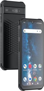 ⁦سونيم هاتف ذكي XP400 5G (6/128GB، Micro-SD، بطارية 5000mAh، شاشة 6.5 انش، كاميرا 50MP، IP68 + MIL-SSTD-810H، ثنائي شرائح الاتصال) مع حامل موبايل، اسود⁩ - الصورة ⁦2⁩