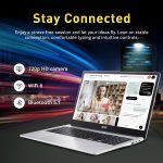 ⁦ايسر لابتوب كروم بوك 315، شاشة 15.6 انش HD مضادة للتوهج، انتل بنتيوم N6000، 4GB LPDDR4X، تخزين 288GB (128GB eMMC + قاعدة شحن 160GB)، بطاقة رسومات UHD، لوحة ارقام، واي فاي 6، نظام تشغيل كروم، فضي⁩ - الصورة ⁦5⁩