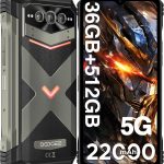 دوجي جوال في ماكس بلس (2024) 5G متين 22000mAh 36GB+512GB اندرويد 14، رؤية ليلية 200MP+32MP+20MP، شاشة IPS FHD+120Hz، مقاوم للماء IP68/IP69K، NFC/OTG