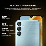 ⁦سامسونج جوال جالكسي M15 اصدار برايم 5G (توباز ازرق، ذاكرة RAM 4GB، تخزين 128GB) | شاشة سوبر اموليد | كاميرا ثلاثية 50MP | بطارية 6000mAh | ميديا تيك ديمنستي 6100+ | ترقية نظام تشغيل الجيل الرابع⁩ - الصورة ⁦5⁩
