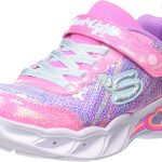 سكيتشرز حذاء رياضي سويت هارت لايتس شاين للاطفال من الجنسين