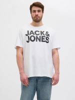 ⁦JACK & JONES Men's O-Neck Plus Size T-Shirt⁩ - الصورة ⁦3⁩