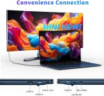⁦لابتوب العاب 16 انش 2025، 16GB RAM 1TB SSD، معالج N150 (حتى 3.6GHz)، FHD 1920×1200، فتح 180 درجة، اضاءة خلفية، BT4 WIFI5، ويندوز 11 برو، 6000mAh/46.2Wh، كحلي⁩ - الصورة ⁦9⁩