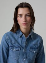 ⁦OVS قميص جينز غربي بجيوب للنساء⁩ - الصورة ⁦5⁩