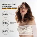 ⁦جي كيه هير بلسم مرطب بالكيراتين من جلوبال (100 مل/3.4 اونصة سائلة) لترطيب وحماية اللون من التلف الجاف والمجعد وتصليح الشعر العضوي الخالي من البارابين والكبريتات لجميع انواع الشعر⁩ - الصورة ⁦6⁩