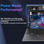 ⁦لابتوب 15.6 انش DDR4 16GB وSSD 512GB ومعالج AMD رايزن 5 3500U وبطاقة رسومات مدمجة وخاصية التعرف باللمس وواي فاي 2.4/5G وبلوتوث 5.2 و2×USB 3.0 للطلاب والمكتب والالعاب⁩ - الصورة ⁦4⁩
