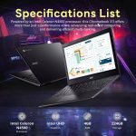 ⁦ايسر لابتوب كروم بوك 311 11.6 انش HD، انتل سيليرون N4500، بطاقة عرض مرئي انتل UHD، ذاكرة RAM LPDDR4X 4GB، تخزين 224GB (64GB eMMC + مجموعة قاعدة شحن 160GB)، نظام تشغيل كروم، واي فاي 5، اسود⁩ - الصورة ⁦3⁩