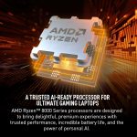 ⁦MSI لابتوب العاب كاتانا A15 AI 15.6 انش 165Hz QHD للالعاب، رايزن 9-8945HS، انفيديا جيفورس RTX 4070، 32GB DDR5، 1TB NVMe SSD، كولر بوست 5، ويندوز 11: اسود B8VG-450US⁩ - الصورة ⁦3⁩