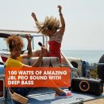 ⁦JBL مكبر صوت محمول للحفلات اثناء التنقل من بارتي بوكس مع اضواء مدمجة وميكروفون لاسلكي، 100 واط من صوت JBL برو قوي، صوت جهوري قوي، مقاوم للرذاذ IPX4، تدفق بلوتوث - اسود، JBLPARTYBOXOTGUK⁩ - الصورة ⁦10⁩