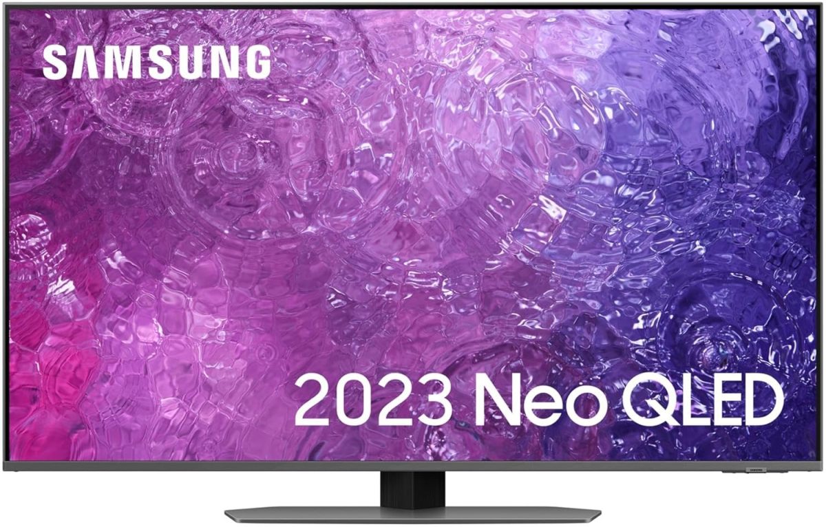 سامسونج تلفزيون سمارت QN90C 4K نيو QLED HDR 43 بوصة (2023) - معدل تحديث 144 هرتز، دولبي اتموس اوبجيكت، اليكسا مدمجة وشاشة مضادة للانعكاس (مجدد)