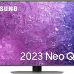 سامسونج تلفزيون سمارت QN90C 4K نيو QLED HDR 43 بوصة (2023) - معدل تحديث 144 هرتز، دولبي اتموس اوبجيكت، اليكسا مدمجة وشاشة مضادة للانعكاس (مجدد)