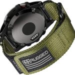 متوافق مع سوار ساعة جارمين، سوار رياضي من النايلون فائق المتانة مع تصميم حلقة منسوجة، لساعة فينيكس/فوررانر/ابروتش/مارك/كواتيكس/دي 2، سوار بديل متين للرجال