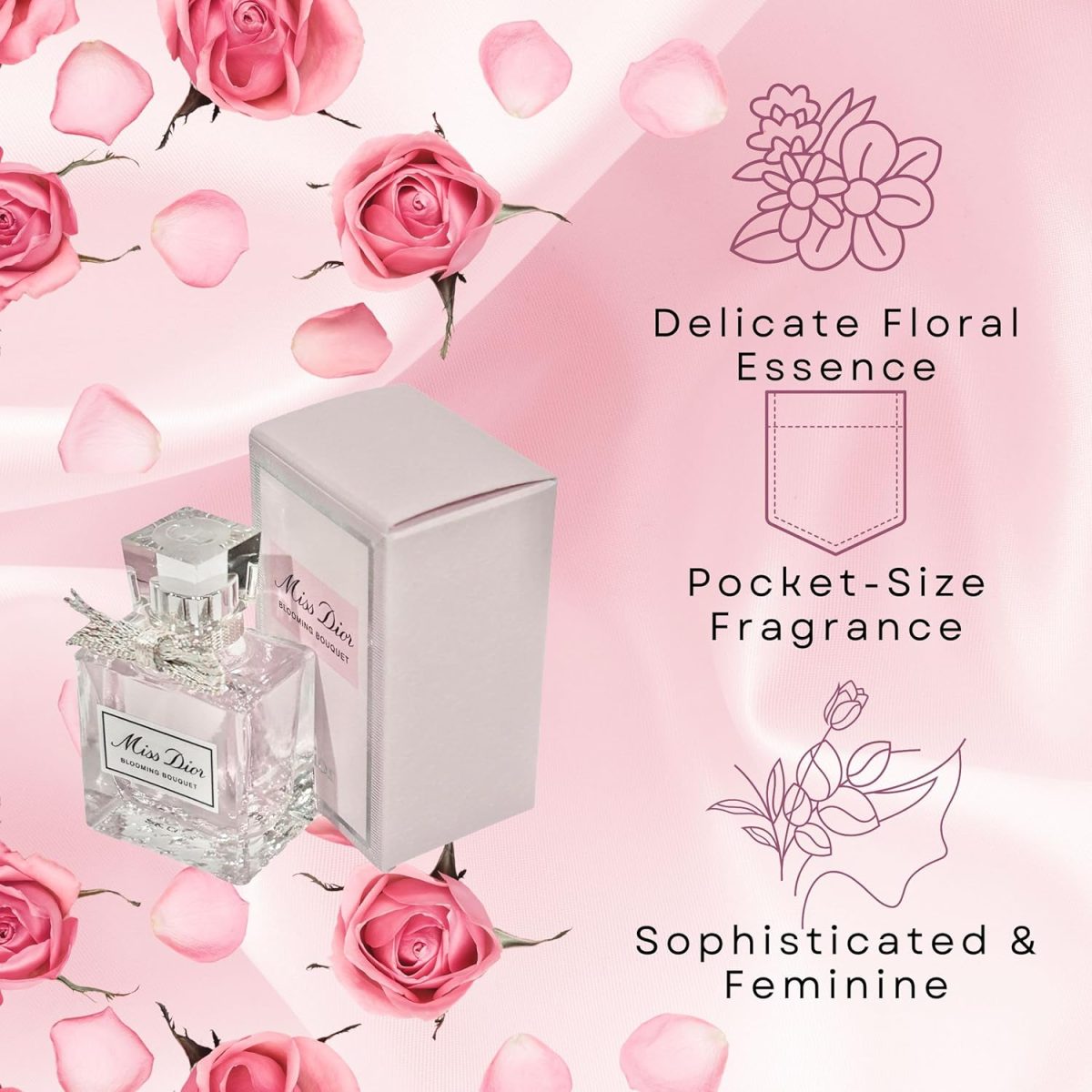 ⁦ديور عطر او دي تواليت صغير للنساء من ميس بلومينج بوكيه 0.17 اونصة⁩ - الصورة ⁦5⁩