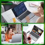 ⁦لابتوب العاب من افينكا، 15.6 انش، معالج N4000 8GB RAM 256GB SSD، لابتوب نوت بوك بشاشة 1920×1080، واي فاي 5 ميني HDMI، فتحة 180 زاوية، لابتوب للطلاب والاعمال⁩ - الصورة ⁦7⁩