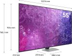 ⁦سامسونج تلفزيون نيو QLED 4K معالج كوانتوم عصبي 4K مضاد للانعكاس - QE55QN90CATXXU - موديل 2023 - ضمان لمدة عام (نسخة دولية) مقاس 55 بوصة - QE55QN90CATXXU - ضمان لمدة عام (اصدار عالمي)⁩ - الصورة ⁦2⁩