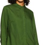 أمازون براند - سيمبول بلوزة سادة بقصة عادية للنساء