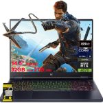 ايسر لابتوب العاب بريداتور هيليوس نيو 14 14.5 انش WQXGA+ (3072x1920) 165Hz (400nits G-SYNC) انتل 16 كور الترا 9 185H 32GB RAM 2TB SSD جيفورس RTX 4070 RGB اضاءة خلفية ويندوز 11 مع ملحق ICP