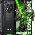 اوكتيل جوال G1 متين غير مقفل - 24+256GB/1TB اندرويد 14 شاشة 6.55 انش HD IP68/IP69K بطارية 10600mAh كاميرا خلفية 48MP مقاوم للماء، بصمة اصبع/شريحتين اتصال/ان اف سي 2025