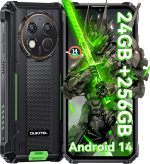 اوكتيل جوال G1 متين غير مقفل - 24+256GB/1TB اندرويد 14 شاشة 6.55 انش HD IP68/IP69K بطارية 10600mAh كاميرا خلفية 48MP مقاوم للماء، بصمة اصبع/شريحتين اتصال/ان اف سي 2025
