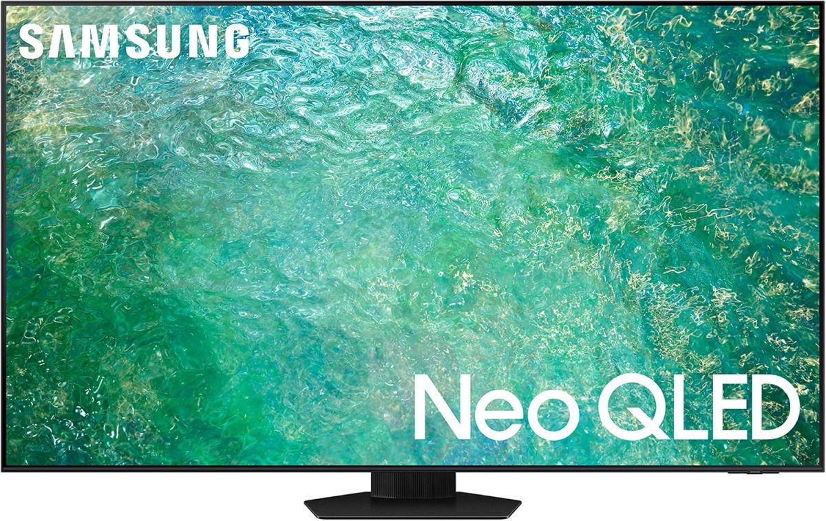 سامسونج معالج نيو QLED HDR مقاس 85 بوصة بدقة 4 كيه تيتان، معالج كوانتوم عصبي، تصميم نيوسليم، او تي اس، QA85QN85CAUXZN - ضمان لمدة عام (موديل 2023 - نسخة الامارات العربية المتحدة)