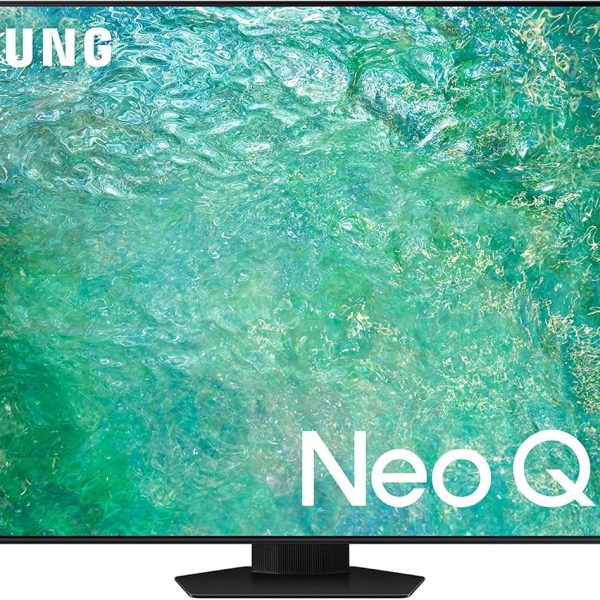 سامسونج معالج نيو QLED HDR مقاس 85 بوصة بدقة 4 كيه تيتان، معالج كوانتوم عصبي، تصميم نيوسليم، او تي اس، QA85QN85CAUXZN - ضمان لمدة عام (موديل 2023 - نسخة الامارات العربية المتحدة)
