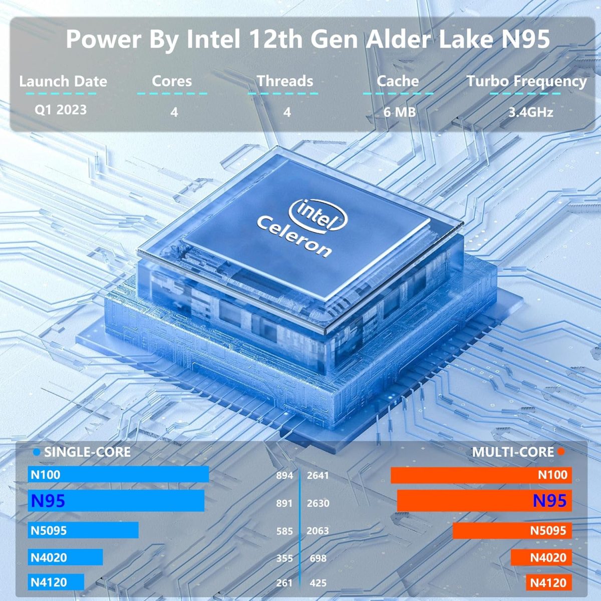 ⁦لابتوب العاب 16 انش من فونيت، لابتوب 2025 ويندوز 11 برو، 8GB RAM 256GB SSD، معالج انتل الجيل 12 N95 (حتى 3.4GHz)، كيبورد باضاءة خلفية، فتح بصمة الاصبع، FHD 1920×1200⁩ - الصورة ⁦2⁩