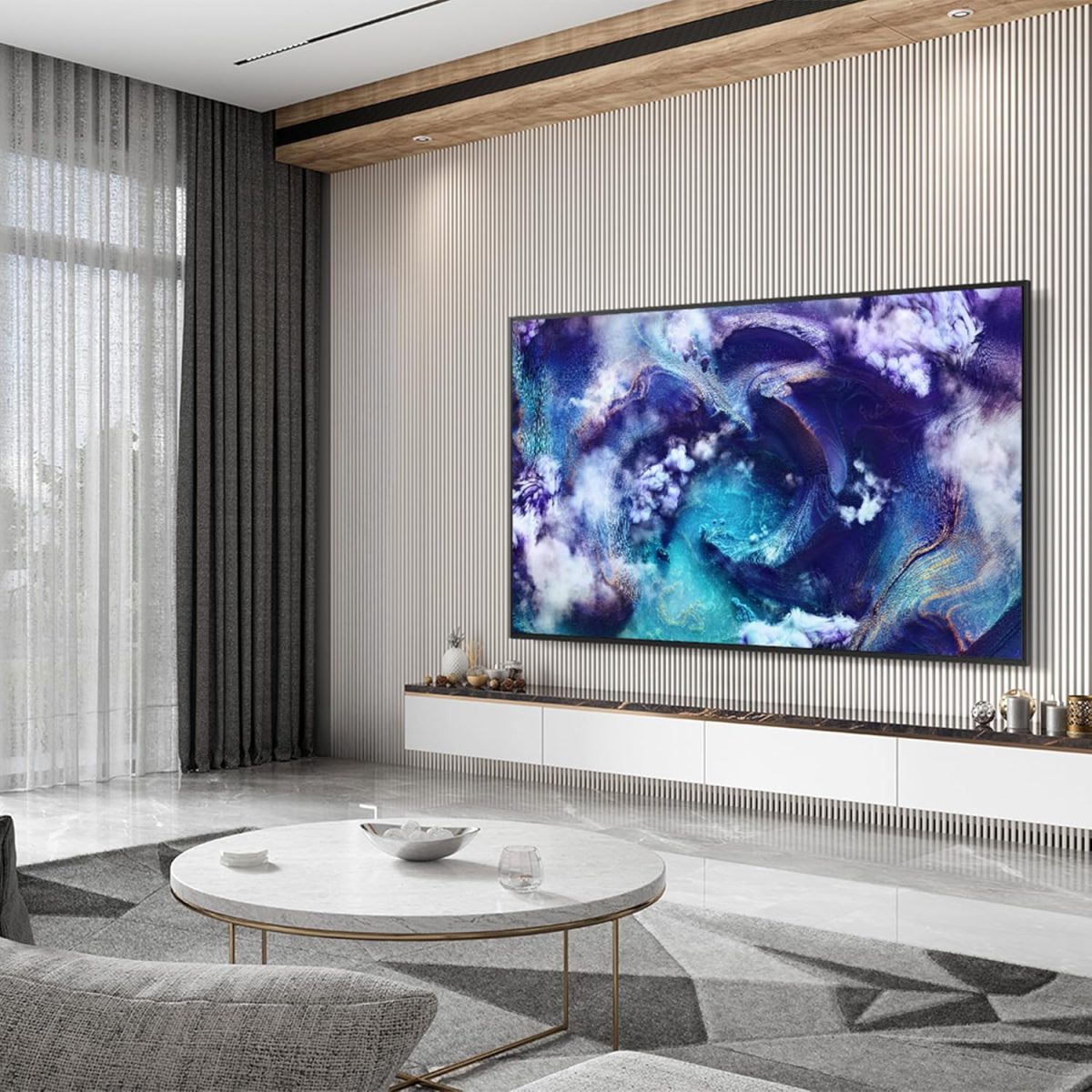 ⁦سامسونج تلفزيون نيو QLED 65 بوصة، QN900F، 8K، LED صغير، ترقية 8K بالذكاء الاصطناعي، تصميم اطار معدني، متجر فني، تلفزيون ذكي سامسونج Vision AI، QA65QN900FUXZN (2025 - اصدار الامارات العربية المتحدة)⁩ - الصورة ⁦9⁩
