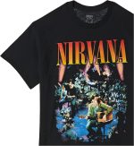 ⁦FEA Men's Nirvana Live Concert Photo T-Shirt⁩ - الصورة ⁦3⁩