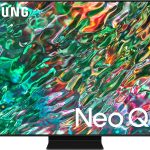 سامسونج 65 انش كلاس نيو QLED 4K QN90B سلسلة ميني LED كوانتوم HDR 32x دولبي اتموس + زاوية رؤية فائقة مضادة للوهج في موديل 2022 - اصدار عالمي (مجدد)