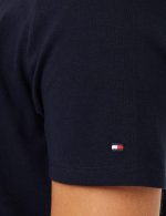 ⁦Tommy Hilfiger womens 1985 REG MINI CORP LOGO C-NK SS S/S Knit Tops⁩ - الصورة ⁦5⁩