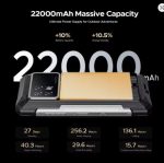 ⁦جوال S200 ماكس متين بسعة 16GB و512GB وبطارية 22000mAh وقدرة 66 واط وشاشة خلفية 1.35 انش وشاشة خلفية 6.75 انش 120Hz ديمنستي 7050 ان اف سي⁩ - الصورة ⁦5⁩