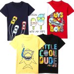 تي 2 اف تيشيرت للاولاد BYS-TSRT-02 (عبوة من 5 قطع)