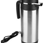 كينسو غلاية كهربائية للسيارة من الستانلس ستيل بسعة 950 مل مناسبة للسفر والماء والقهوة والحليب (24 فولت)