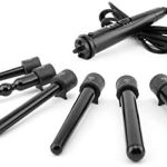 اداة تصفيف الشعر المموجة من السيراميك، اداة تجعيد الشعر من السيراميك، مجموعة قابلة للتبديل لتجعيد الشعر 6 في 1، اسطوانة قابلة للتبديل وقفاز مقاوم للحرارة