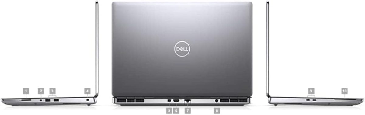 ⁦ديل لابتوب بريسيجن 7560 وورك ستيشن | 15.6 انش 1920x1080 FHD | كور i9-11500H - قرص صلب 512GB SSD - 64GB RAM - انفيديا RTX A2000 | 6 كور @ 4.6GHz - 4GB GDDR6 ويندوز 11 برو (مجدد)⁩ - الصورة ⁦3⁩